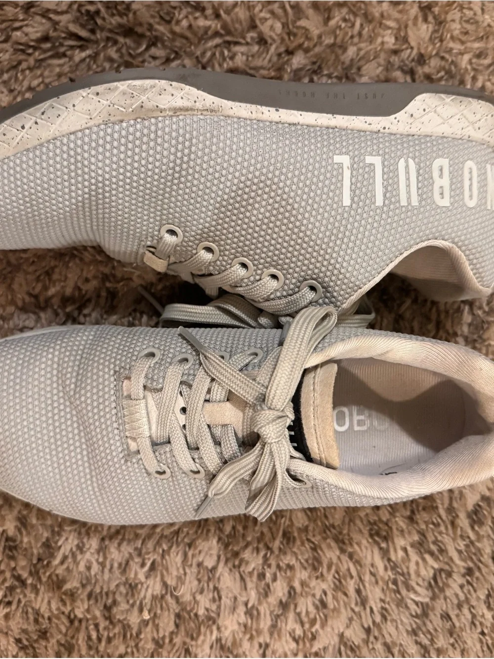 NOBULL Light Beige Knit Training Sneakers